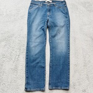 Levi's 505 Jeans Womens 14M (36x32) Medium Wash Classic Y2K Straight Leg Stretch